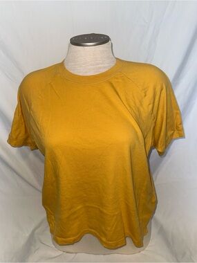 Madewell Relaxed Crew Tee in Mustard Yellow